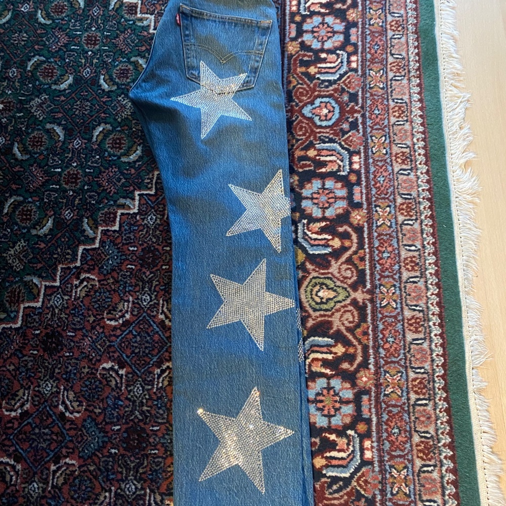Collina Strada Rhinestone star jeans - Picture 5 of 6